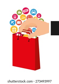 e-commerce icon design, vector illustration eps10 graphic 
