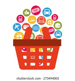 e-commerce icon design, vector illustration eps10 graphic 