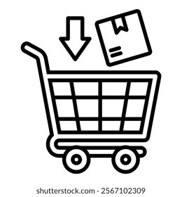 E-Commerce Icon Element For Design