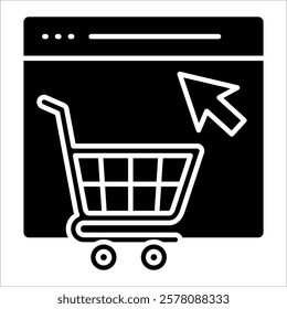 E-Commerce Icon Element For Design