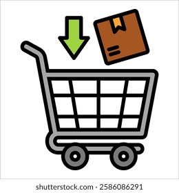 E-Commerce Icon Element For Design