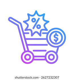 E-Commerce Icon Element For Design