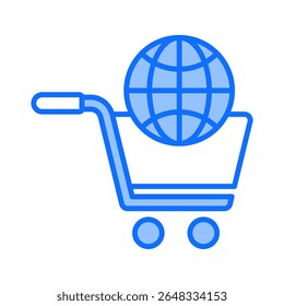 Elemento de icono de comercio electrónico para diseño