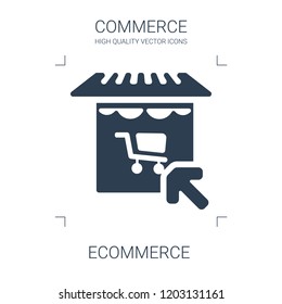 ecommerce icon. high quality filled ecommerce icon on white background. from commerce collection flat trendy vector ecommerce symbol. use for web and mobile