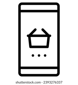 ecommerce icon . line vector illustration
