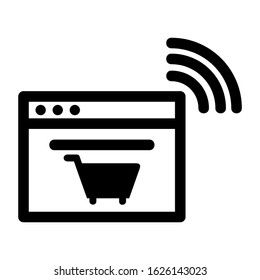 e-commerce icon or logo isolated sign symbol vector illustration - high quality black style vector icons
