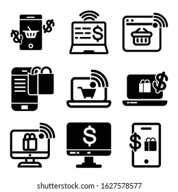 e-commerce icon or logo isolated sign symbol vector illustration - Collection of high quality black style vector icons
