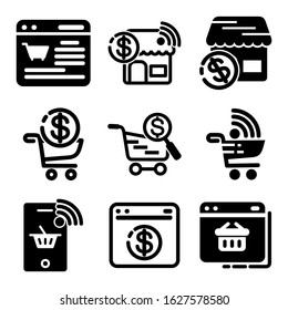 e-commerce icon or logo isolated sign symbol vector illustration - Collection of high quality black style vector icons
