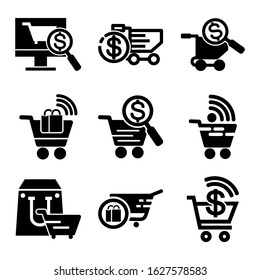 e-commerce icon or logo isolated sign symbol vector illustration - Collection of high quality black style vector icons
