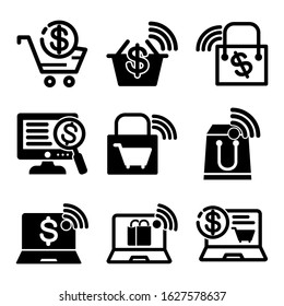 e-commerce icon or logo isolated sign symbol vector illustration - Collection of high quality black style vector icons
