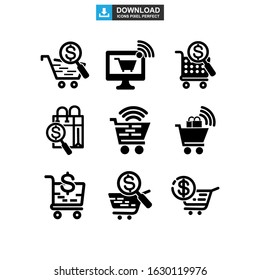 ecommerce icon or logo isolated sign symbol vector illustration - Collection of high quality black style vector icons
