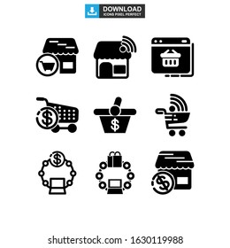 ecommerce icon or logo isolated sign symbol vector illustration - Collection of high quality black style vector icons
