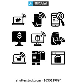 ecommerce icon or logo isolated sign symbol vector illustration - Collection of high quality black style vector icons

