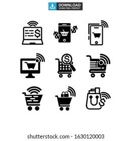 ecommerce icon or logo isolated sign symbol vector illustration - Collection of high quality black style vector icons
