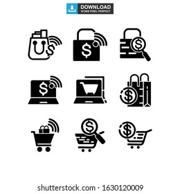 ecommerce icon or logo isolated sign symbol vector illustration - Collection of high quality black style vector icons
