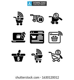 ecommerce icon or logo isolated sign symbol vector illustration - Collection of high quality black style vector icons

