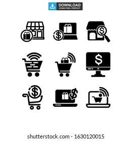 ecommerce icon or logo isolated sign symbol vector illustration - Collection of high quality black style vector icons
