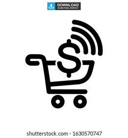 ecommerce icon or logo isolated sign symbol vector illustration - high quality black style vector icons
