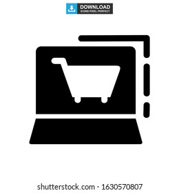 ecommerce icon or logo isolated sign symbol vector illustration - high quality black style vector icons
