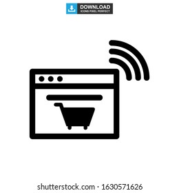 ecommerce icon or logo isolated sign symbol vector illustration - high quality black style vector icons
