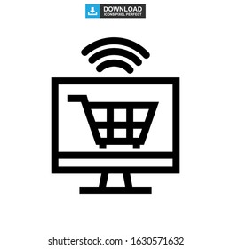 ecommerce icon or logo isolated sign symbol vector illustration - high quality black style vector icons
