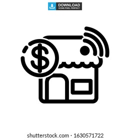 ecommerce icon or logo isolated sign symbol vector illustration - high quality black style vector icons
