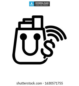 ecommerce icon or logo isolated sign symbol vector illustration - high quality black style vector icons
