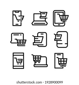 eCommerce icon or logo isolated sign symbol vector illustration - Collection of high quality black style vector icons
