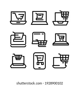 eCommerce icon or logo isolated sign symbol vector illustration - Collection of high quality black style vector icons
