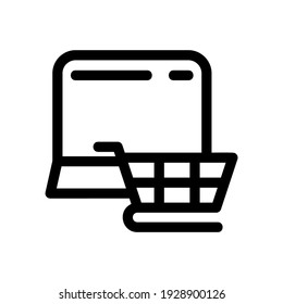eCommerce icon or logo isolated sign symbol vector illustration - high quality black style vector icons
