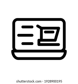 Icono de eCommerce o logotipo símbolo de señas aislado ilustración vectorial - iconos vectoriales de estilo negro de alta calidad
