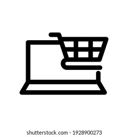eCommerce icon or logo isolated sign symbol vector illustration - high quality black style vector icons
