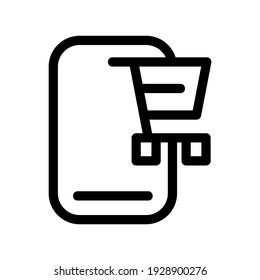eCommerce icon or logo isolated sign symbol vector illustration - high quality black style vector icons
