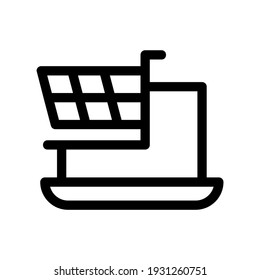 ecommerce icon or logo isolated sign symbol vector illustration - high quality black style vector icons
