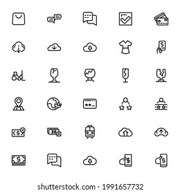 Icono de Ecommerce o logotipo símbolo de signo aislado ilustración vectorial - Colección de iconos vectoriales de estilo negro de alta calidad
