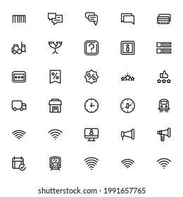 E-Commerce-Symbol oder -Logo einzeln auf Zeichen, Vektorgrafik - Sammlung von hochwertigen Vektorsymbol in schwarzem Stil

