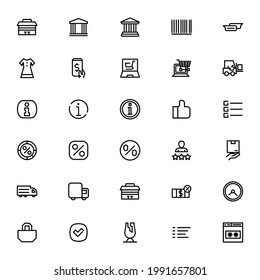 Icono de Ecommerce o logotipo símbolo de signo aislado ilustración vectorial - Colección de iconos vectoriales de estilo negro de alta calidad
