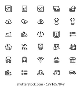 Ecommerce icon or logo isolated sign symbol vector illustration - Collection of high quality black style vector icons
