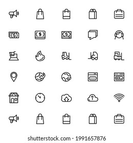 Ecommerce icon or logo isolated sign symbol vector illustration - Collection of high quality black style vector icons
