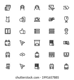Ecommerce icon or logo isolated sign symbol vector illustration - Collection of high quality black style vector icons
