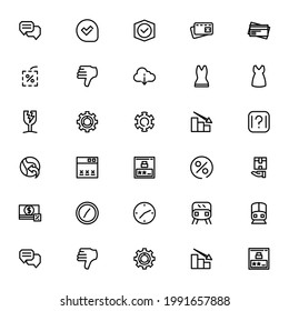 Ecommerce icon or logo isolated sign symbol vector illustration - Collection of high quality black style vector icons
