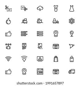 Ecommerce icon or logo isolated sign symbol vector illustration - Collection of high quality black style vector icons
