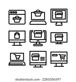 ecommerce icon or logo isolated sign symbol vector illustration - Collection of high quality black style vector icons
