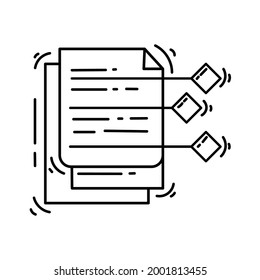 Gestión de iconos de Ecommerce . conjunto de iconos dibujado a mano, contorno negro, icono de doodle, diseño de iconos vectoriales.