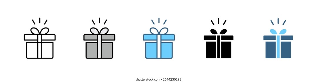 E-COMMERCE icon with multiple style