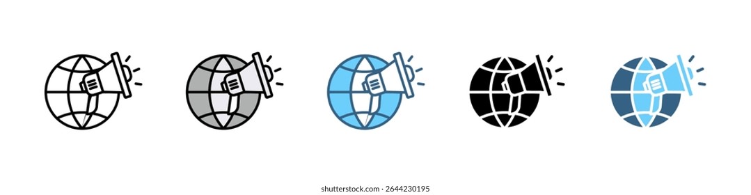 E-COMMERCE icon with multiple style