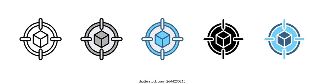 E-COMMERCE-Symbol mit mehreren Stilen