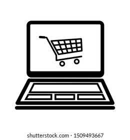 ecommerce icon. online shopping. vector line icon design. isolated on white background. vector business illustration