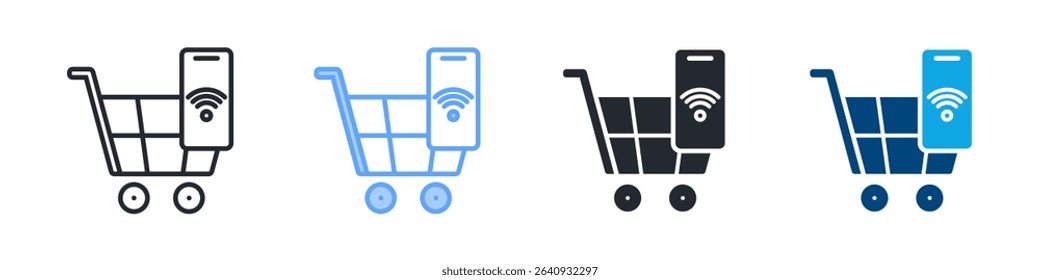 Ecommerce Icon Outline Style. Vector Illustration For Graphic Design