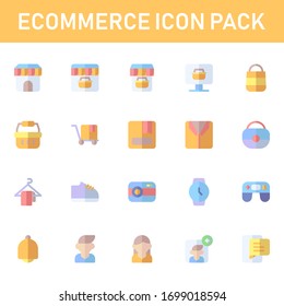 ecommerce icon pack isolated on white background. for your web site design, logo, app, UI. Vector graphics illustration and editable stroke. EPS 10.